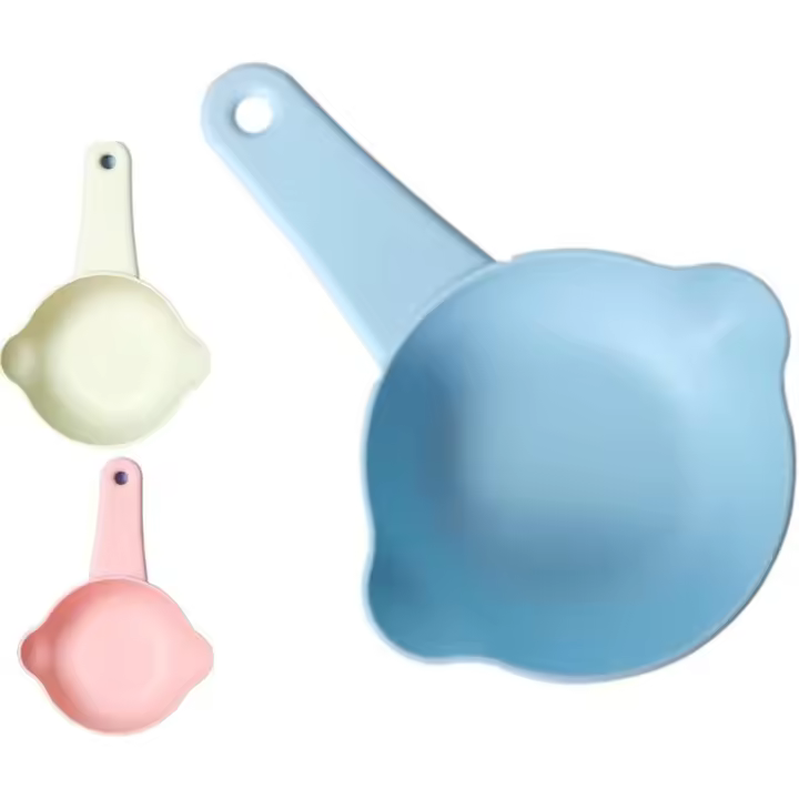 Cuchara para comida para mascotas QCVENL, cuchara medidora de alimentos colorida de pequeña capacidad para tazón de alimentación para perros y gatos, azul - 1