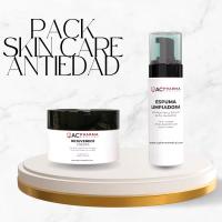 Crema Rejuvenecedora Antiedad con Ácido Hialurónico, Colágeno Marino y Extracto de Granada | Crema Antiedad Antiarrugas de 50ml ALTÍSIMA EFICACIA | Ahora + Espuma Limpiadora Hidratante con Aloe Vera 150ml DE REGALO | ACpharma Medical - details 0