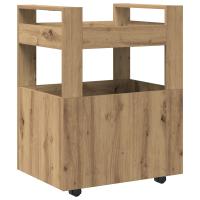 Carro de Cocina vidaXL Roble Artisan 60x45x80 cm Madera Elaborada - details 4