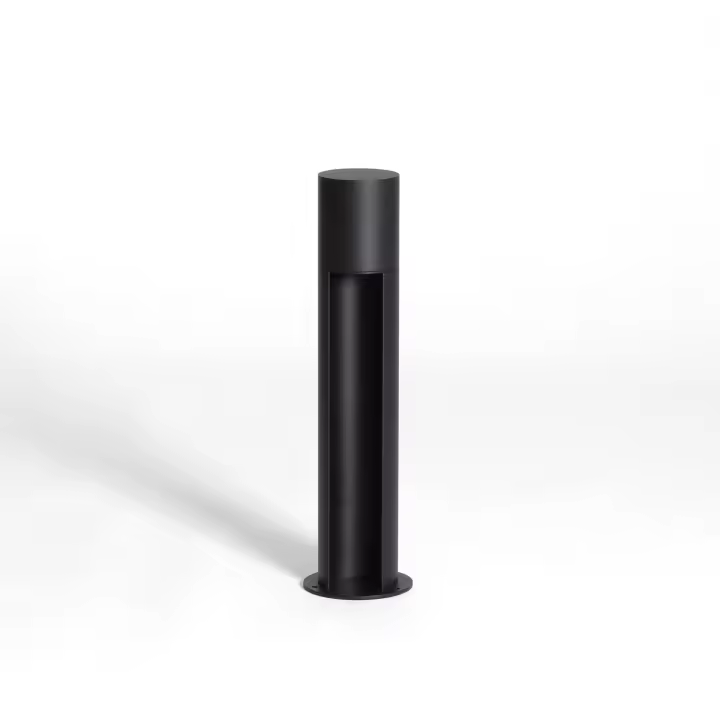 Ledkia Baliza de Pie Exterior Aluminio 40cm Nervik Negro - 1
