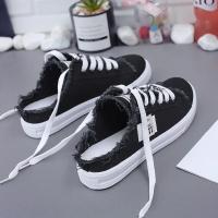 Zapatos Planos Para Mujer Mocasines Blancos Con Cordones Primavera/Verano Colección Nueva 2024 Material Superior De Tela CANVAS Punta Redonda Casual - details 8