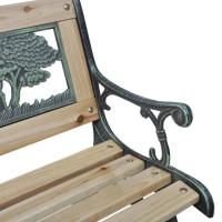 vidaXL Banco de jardín para niños madera 84 cm - details 2