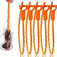 2pcs Herramienta De Limpieza Para Desobstruir Tuberías De Cocina Y Toilette Eliminador De Pelos Para Grifos Y Drenajes Ecológica Y Resistente Al Agua - details 5