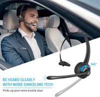 Auriculares Bluetooth con Micrófono, Auriculares inalambricos para Oficina, auriculares de Diadema, auriculares Bluetooth para Conductor de Carro para Centro de Llamadas, Skype, VoIP, compatible con Música - details 0