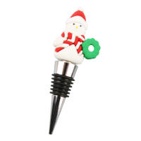 Tapa De Botella De Vino Navideña De Santa Claus 1 Pieza Accesorio De Barra Ecológico Y Conveniente Para Festividades De Navidad - details 10
