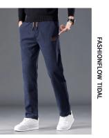 Pantalones De Corduroy Para Hombre Moda Otoño Invierno Tejido De Veludo Bo'ao Pantalones Rectos Negocios Cintura Media Talla Regular - details 11