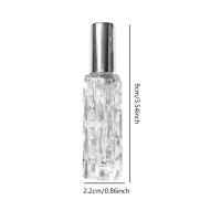 Botella De Perfume De Vidrio Recargable 10ml Con Cabeza De Pulverización De Aluminio Dispensador De Perfume Vaciado - details 3