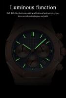 Reloj De Pulsera De Lujo Para Hombre POEDAGAR Acero Inoxidable Resistente Al Agua Con Fecha Y Cronógrafo Luminoso Moda Casual - details 12