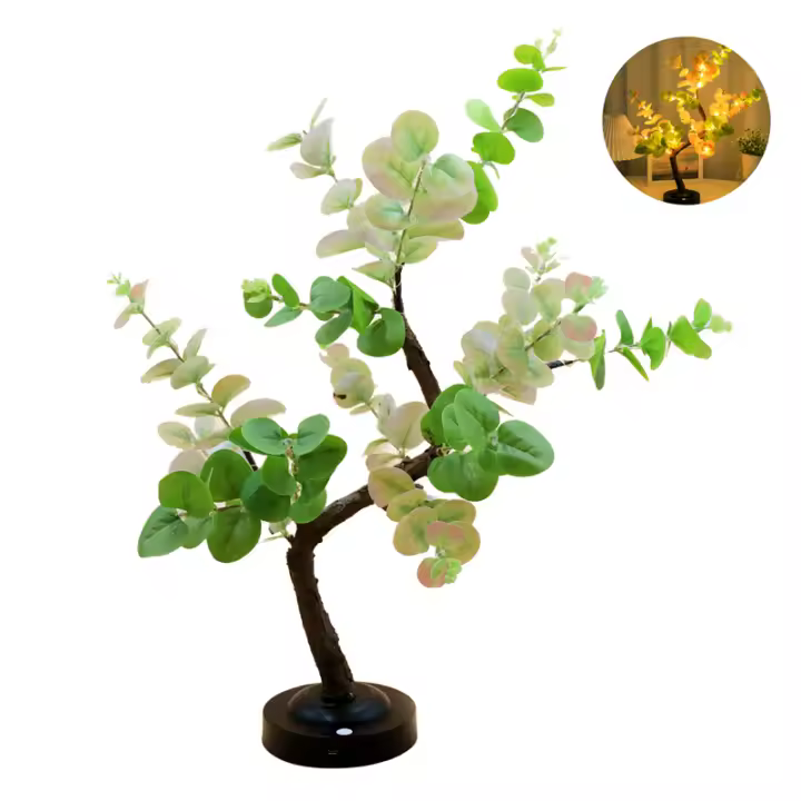 Lámpara De Árbol LED Arbolito De Bonsái Luz De Mesa Con Ramas Ajustables Iluminación De Verano Para Dormitorio Estudio E-sports Decoración Hogar - 1