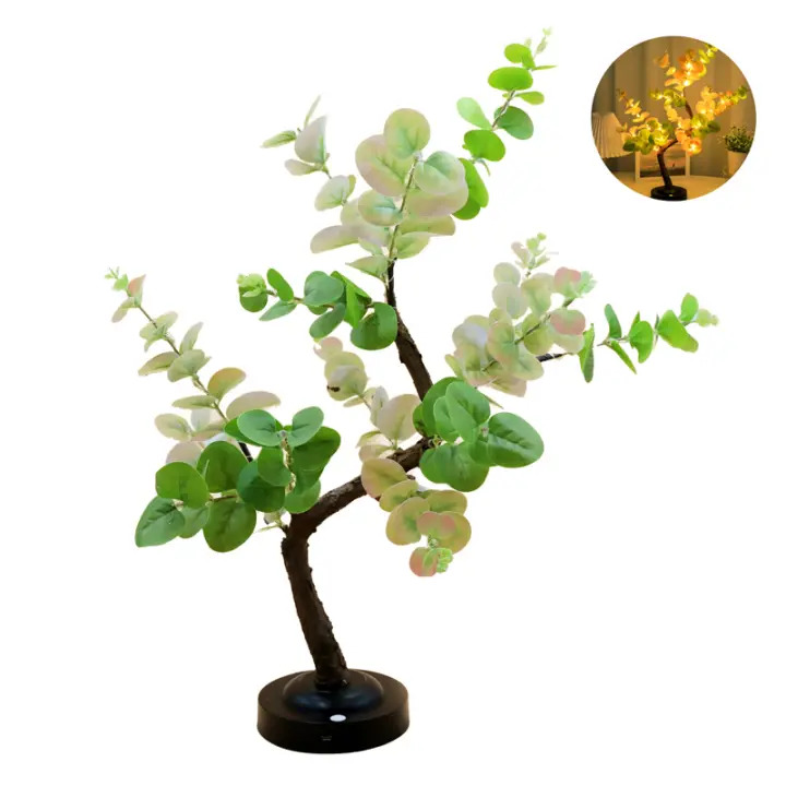 Lámpara De Árbol LED Arbolito De Bonsái Luz De Mesa Con Ramas Ajustables Iluminación De Verano Para Dormitorio Estudio E-sports Decoración Hogar - 1
