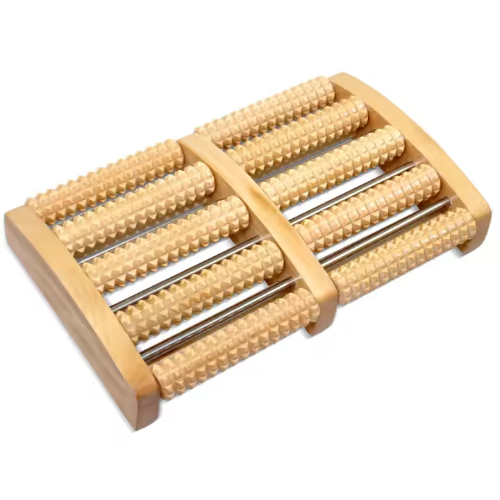 Rodillo De Masaje Para Pies De Madera Alivia La Fatiga Y El Dolor En El Talón Relaxación Muscular Plantar Desbloqueo Linfático - 1