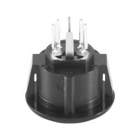 Adaptador de conector de Cable de teclado montado en Panel de enchufe DIN hembra de 5 pines - details 1