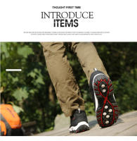 Zapatos De Senderismo Para Hombre Impermeables De Cuero Y PU Resistente Al Desgaste Para Trekking Caminar Caza Tácticos Sneakers De Exterior - details 10