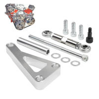 Kit De Bisagra Ajustable Para Alternador Chevrolet Chevy SBC 350 305 327 383 5.0L 5.7L V8 Con Bomba De Agua Larga Material De Aluminio - details 0