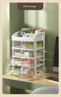 Caja De Almacenamiento De Escritorio Con Cajón Para Decoración De Cabello Y Joyería Multifuncional Organizador De Maquillaje De Plástico - details 8