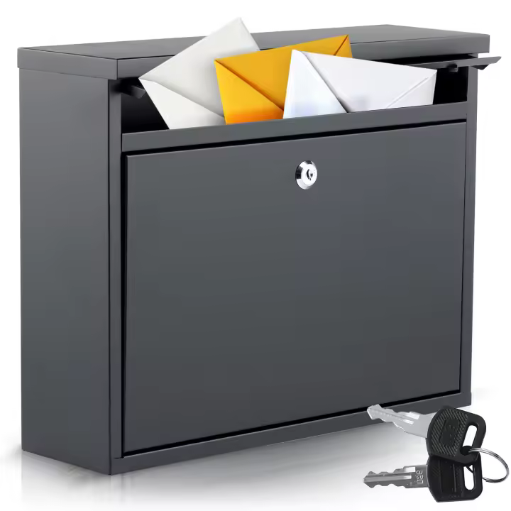 Buzón 37,5x30,5x12 cm negro HM-860 - 1