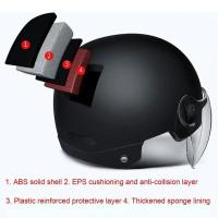Casco De Bicicleta Para Adultos Ligero Y Cómodo Con Gafas Adecuado Para Motocicleta Vehículo Eléctrico Montaña Casco De Seguridad - details 9