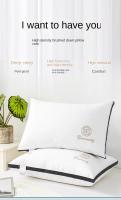 Almohada De Cuello Para Adultos Minimalista Y Elegante De Color Sólido Núcleo De Pluma Velours No Colapsante Para Descanso En El Hogar Cuidado Del Cuello - details 6