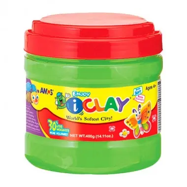 Bote de arcilla polimérica de color Neón 400 grs i-Clay - 1