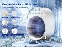 Mini aire acondicionado portátil, ventilador silencioso móvil para dormitorio, aire acondicionado portátil recargable por USB - details 0