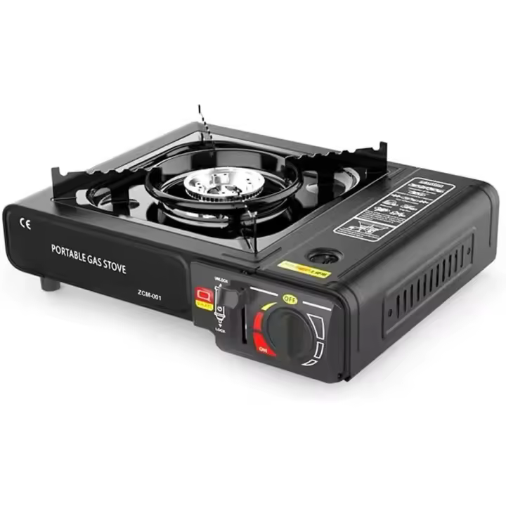 Horno portátil para exteriores, estufa de gas ajustable de 2900 W, estufa liviana, equipo de cocina para acampar, equipo de emergencia, perfecto para cocinar en campamentos, compatible con carrito o cilindro de gas. - 1
