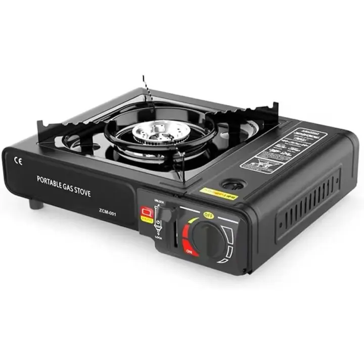 Horno portátil para exteriores, estufa de gas ajustable de 2900 W, estufa liviana, equipo de cocina para acampar, equipo de emergencia, perfecto para cocinar en campamentos, compatible con carrito o cilindro de gas. - 1