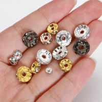 100pcs Bolas De Espaciador De Cristal AB Colorido Y Plata Para Fabricación De Joyas Pulseras DIY Encuentros De Enlaces Metálicos - details 8