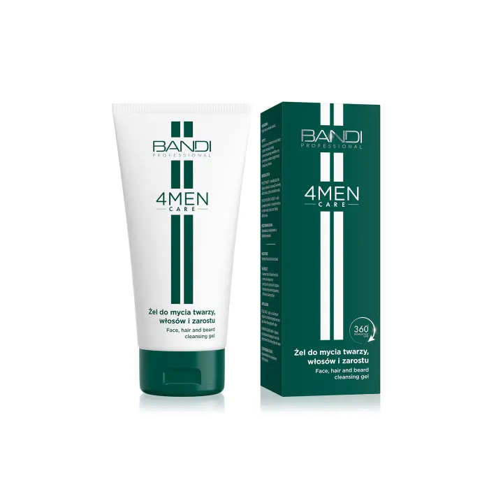 Gel limpiador para cara, cabello y barba Bandi Professional - 1