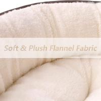 Cama De Gato Cómoda Y Antideslizante Redonda Donut Para Pequeños Medianos Y Grandes Mascotas Suave Y Cálida Máquina Lavable Color Beige - details 5