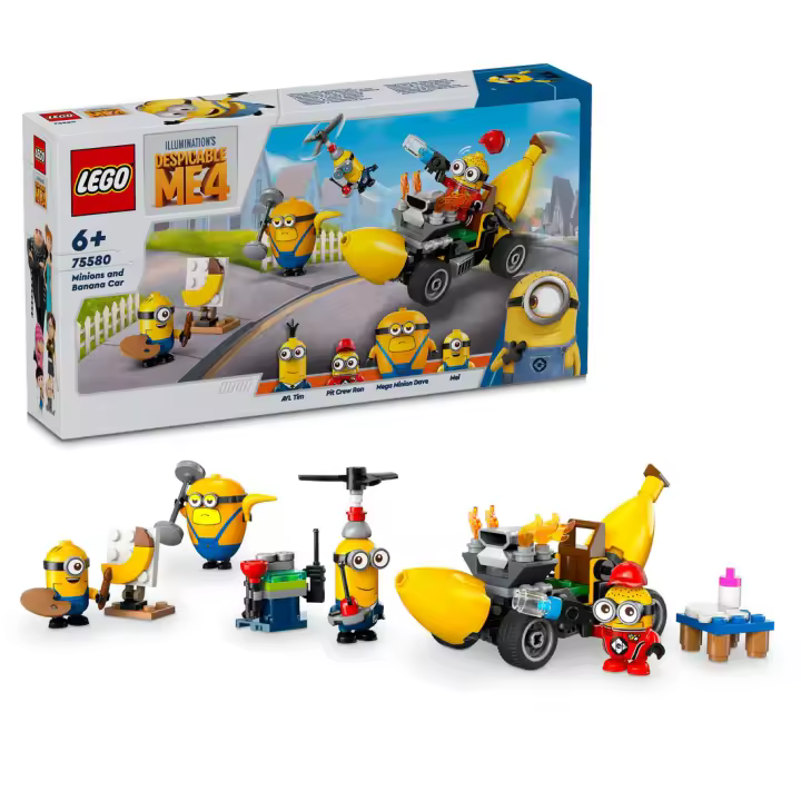 MINIONS Y COCHE BANANA - LEGO MINIONS 75580 - 1