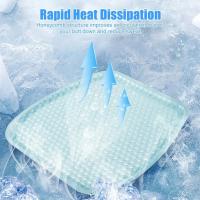 Cojín De Asiento De Coche Verano Antigolpes Universal Con Gel De Hielo Y Diseño De Panal Alivio De Presión Para Coches Cojín Respirable Y Ventilado Para Calor - details 2