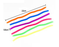 6 Pcs Juguete De Alivio De Estrés Elástico De Goma Suave DIY Noodle Cuerda De Muelle Para Niños Juguete De Deporte Tema - details 4