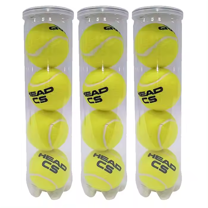 Pelotas de Padel Head CS - Pack de 3 Botes - 4 pelotas por bote - 12 pelotas de Padel de alta duración para entrenamiento - 1