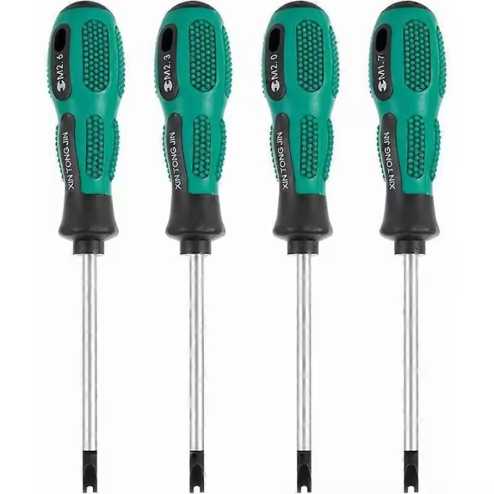 4pcs/Set Screwdriver Bits U Fork Magnetic Grooved Screw Driver CR-V Multi Function Tool Kit Hand（160cm4pcs） - 1