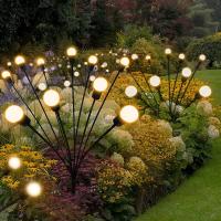 Luces Solares Firefly Impermeables Para Jardín Y Paisaje Decoración De Fiestas 6/8/10L Luz De Jardín Moderna Instalación Por Asamblea - details 0