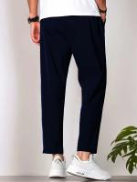Nuevos Pantalones Casuales Para Hombre Primavera/Verano 2024 Color Sólido Deporte Quick Drying Cool Con Cinta Ajustable - details 9