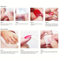 Juego Completo De Uñas Postizas De Punto Almendrado Largo 24 Piezas Estilo Dopamine Multicolor Incluye 1 Gel De Jalea Y 1 Nai - details 5