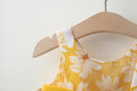 Ropa De Bebé Para Verano Vestido De Playa De Algodón Con Suspensión Para Niña + Sombrero De Sol Vestido De Princesa 2 Piezas - details 12