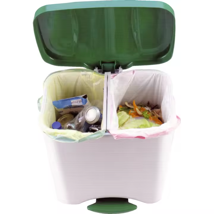 Cubo ecológico Denox con pedal - 50 l - Verde - 1