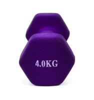 Mancuerna de Acero Cubierta en Vinilo Suave Antideslizante 4kg para Ejercicios en Casa y Musculación - details 1