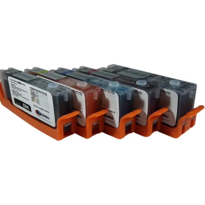 580-581 Juego de Cartuchos con Tinta Comestible 580-581 Compatible con impresoras Canon. - 1