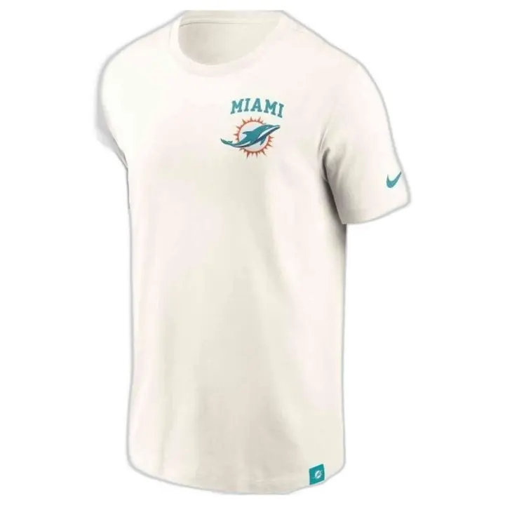 Camiseta de Manga Corta Fanatics Miami Dolphins - Essential Cotton para hombre en color blanco - 1