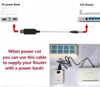 TZW Módulo De Potencia USB Boost Line DC 5V a DC 9V / 12V Adaptador Convertidor Cable Plug 2.1x5.5mm Para Electrónica - details 2