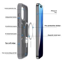 Adecuado Funda para iPhone 16 Pro MAX, Compatible MagSafe, Protección Grado Militar a Prueba Golpes, Funda Magnética para iPhone 16 Pro MAX, Funda Híbrida Classic (Sensación de la piel), lavable - details 0