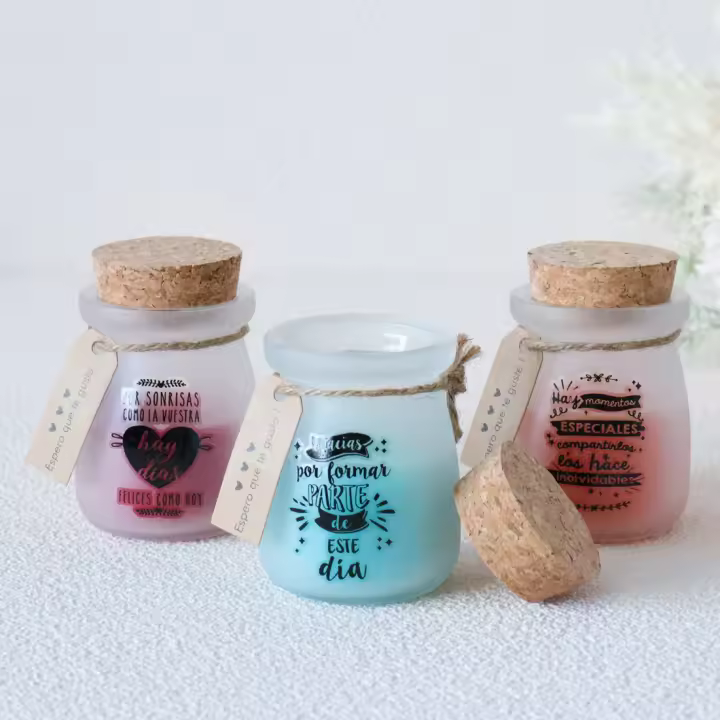 Pack de 6 a 24 unidades de velas con frases, Velas aromáticas, Bodas ideas, Detalles para invitados de boda, regalos para invitados boda, Recuerdos de bautizo, decoración, Velas bautizo, Regalantes.com - 1