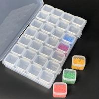 Set De Caja De Almacenamiento Transparente De Plástico Para Pintura Diamante 28/56 Cuadrícula Organizador De Perlas Herramientas De Pintura Diamante - details 0