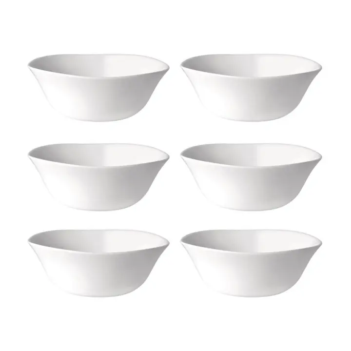 BORMIOLI ROCCO PARMA 6 Bol Opal 14CM Blanco Brillo Fabricado en España Reciclable - 1