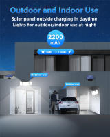 Luz Solar Exterior Con Sensor De Movimiento Y Control Remoto IP65 Impermeable Para Patio Garage Seguridad Luz De Pared - details 6