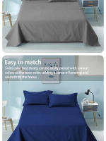 Sábana Sólida Color Dormitorio Simple Pieza Doble Cepillado Sábana De Hotel Escuela B&B Casa Material Poliéster/Celulosa - details 5