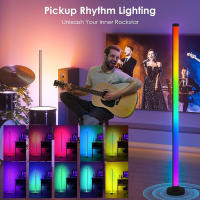 Lámpara De Piso Inteligente LED RGB Con Control Remoto Y APP Sincronización De Música Iluminación De Esquina Con Timer Moderna Para Sala De Estar Juego - details 5